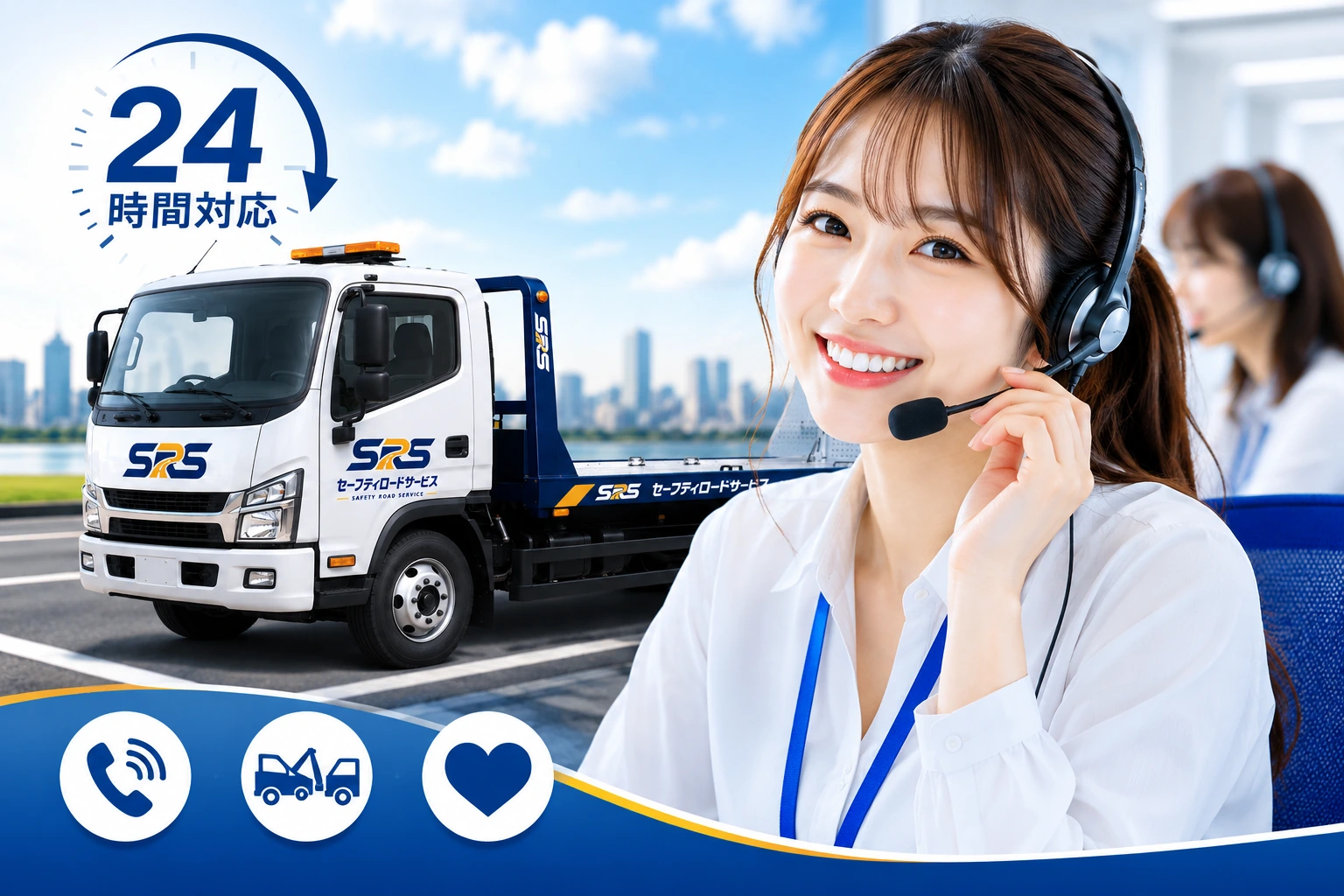 24時間365日の電話・LINE受付オペレーター